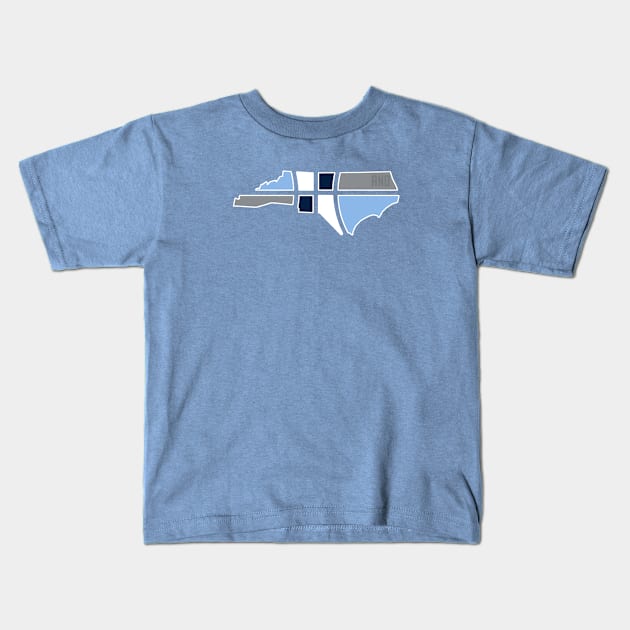 North Carolina Basketball Kids T-Shirt by And1Designs